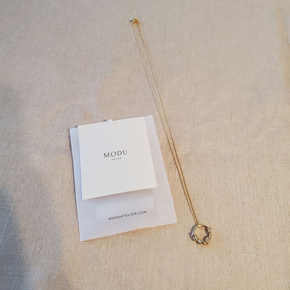 NEW MODU Minimalist Gold Coloured Necklace